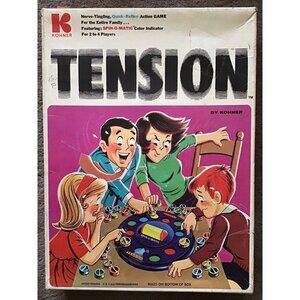 1970 KOHNER BROS TENSION Quick reflex Action BOARD GAME VINTAGE FUN USA No.581